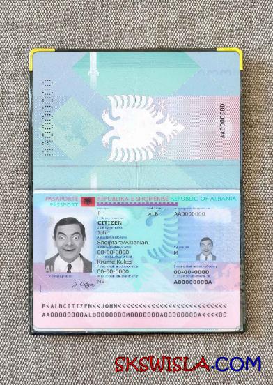 Albania zdjęcie do paszportu pliki PSD, skan i fotografowany obraz